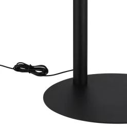 LED-gulvlampe Della, højde 190 cm, sort/mørkegrå, 3 lyskilder.^Globo Best
