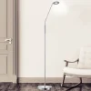 FISCHER & HONSEL LED-gulvlampe Dent, CCT, enkeltlys, nikkel