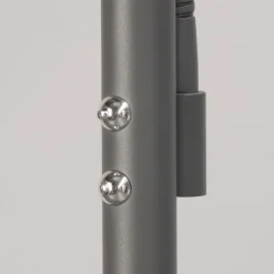 LED-gulvlampe Dent, sandgrå, 180 cm, metal, CCT, 2 lyskilder, 100 W, 1000 lm,^FISCHER & HONSEL Online