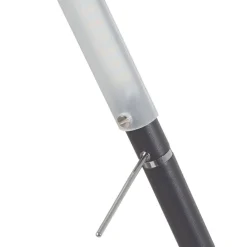 Trio Lighting LED-gulvlampe Filigran, sort, dæmpbar, justerbar