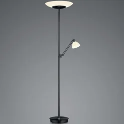 HELL Arbejdsrum/Kontor|Gulvlamper>LED-gulvlampe Findus, 2 lyskilder, sort