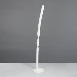 LED-gulvlampe Ginko, hvid mat, metal, højde 110 cm^Reality Leuchten Best