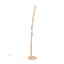 LED-gulvlampe Ginko, sand, metal, højde 110 cm^Reality Leuchten Clearance