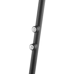 Brilliant LED-gulvlampe Glow-Sphere, højde 146 cm, sort, metal