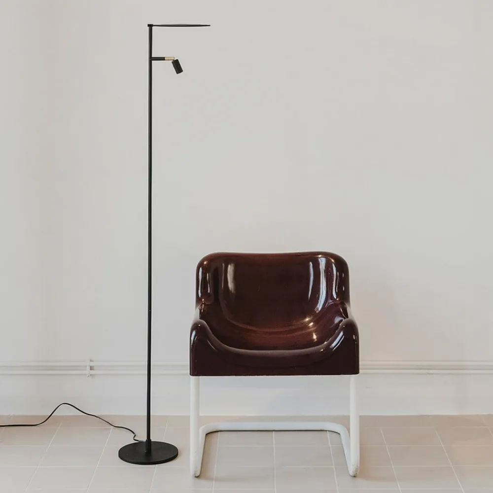 Carpyen Gulvlamper|Gulvlamper>LED-gulvlampe Kelly Spot justerbar sort/guld