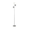 Searchlight Gulvlamper|Gulvlamper>LED-gulvlampe Marbles, kromfarvet, glas, 152 cm høj