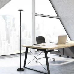 Maul LED-gulvlampe sphere, sort, dæmpbar, højde 183 cm