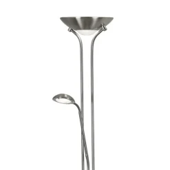 LED-gulvlampe Mor & Barn, sølv, læselampe, dæmpbar^Searchlight Sale