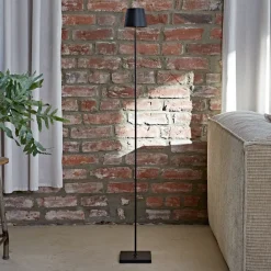 Sigor Terrassebelysning>LED-gulvlampe Nuindie IP54 120 cm rund USB-C sort