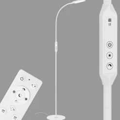 Briloner Gulvlamper|Gulvlamper>LED-gulvlampe Office Remote, fjernbetjening, hvid