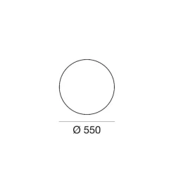 Linea Light Sokkellamper>LED-gulvlampe Oh!, Ø 55 cm, E27, polykarbonat, hvid