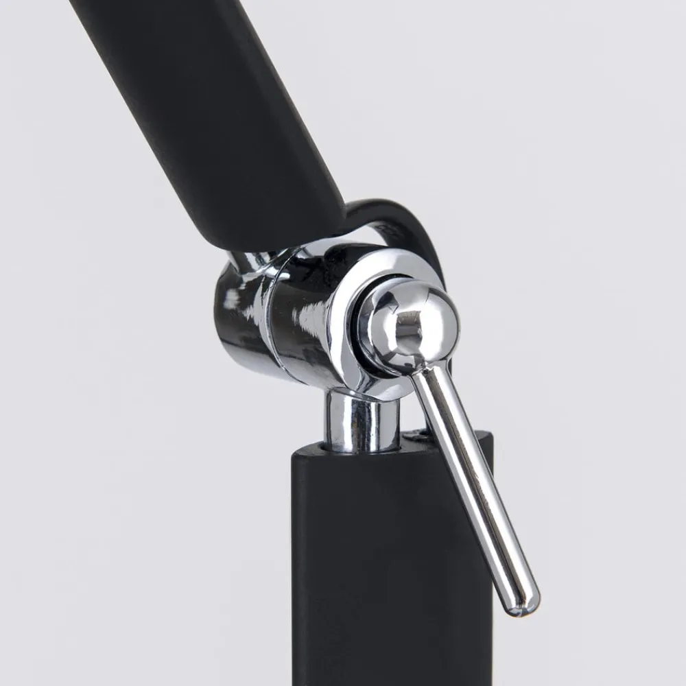 LED-gulvlampe Ringo, sort, metal, justerbar, dæmpbar^ORION Sale