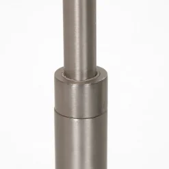 Steinhauer LED-gulvlampe Soleil, stålfarvet, metal, dæmper