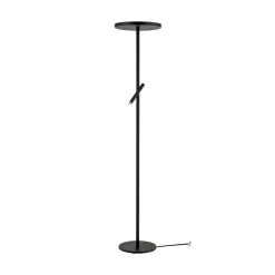 ORION Gulvlamper>LED-gulvlampe Teide, sort, metal, læselampe, dæmper