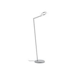 Knapstein LED-gulvlampe Tessa-S, mat nikkel, CCT, bevægelseskontrol