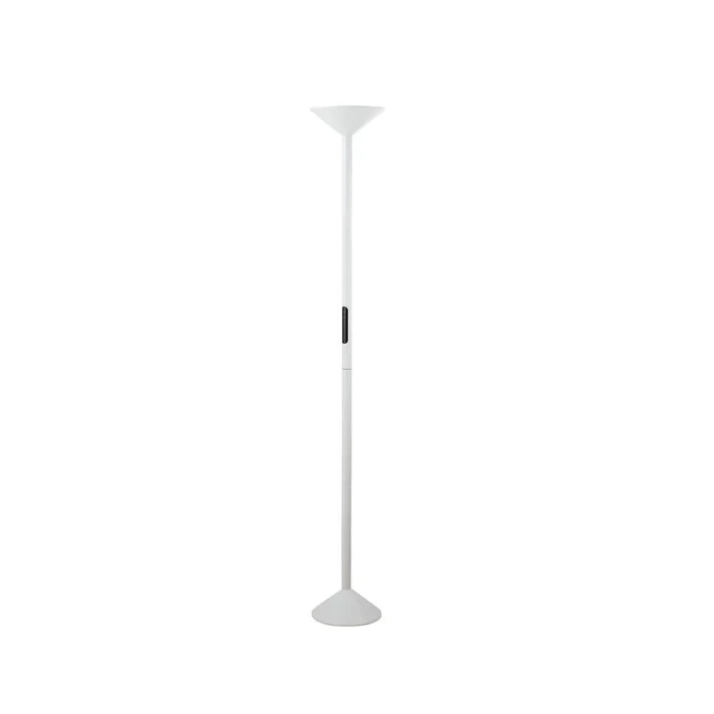 Fabas Luce Gulvlamper>LED-gulvlampe Tratto, hvid, metal, CCT, dæmpbar
