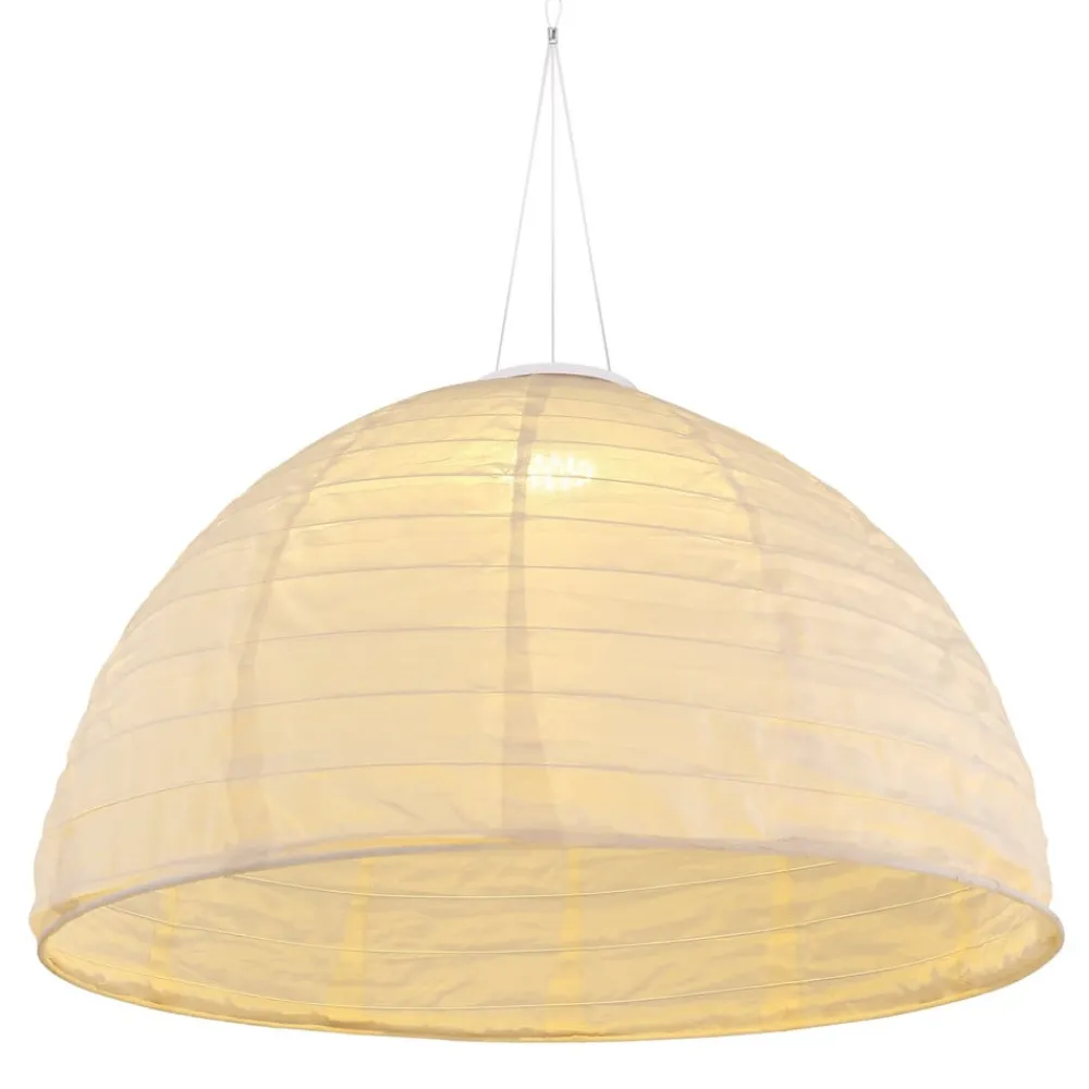 LED-hængelampe 33982, hvid, hør, plast^Globo