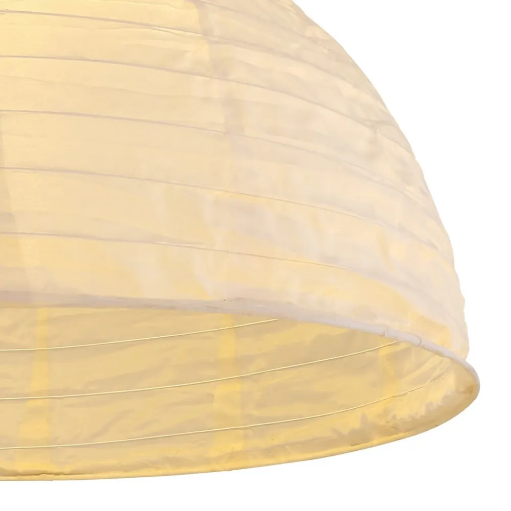 LED-hængelampe 33982, hvid, hør, plast^Globo