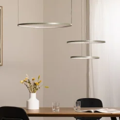 Nowodvorski Lighting LED-hængelampe CIRCOLO, olivgrøn, Ø 30/45/60 cm, 3 lyskilder