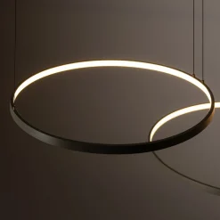 Nowodvorski Lighting LED-hængelampe CIRCOLO, olivgrøn, Ø 30/45/60 cm, 3 lyskilder
