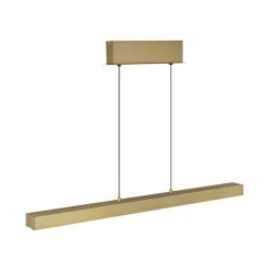 LED-hængelampe Ethan, messingfarvet, 150 cm, udtrækkelig^Globo Hot