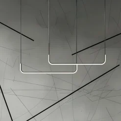 LED-hængelampe Horizon, metal, sort, 4.000 K^Milagro Lighting Discount