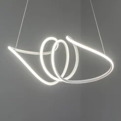 Eko-Light LED-hængelampe Loca, plast, hvid, 56 W, længde 70 cm