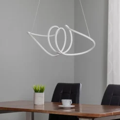 Eko-Light LED-hængelampe Loca, plast, hvid, 56 W, længde 70 cm