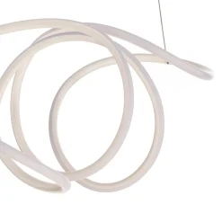 Eko-Light LED-hængelampe Loca, plast, hvid, 56 W, længde 70 cm