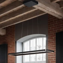 LED-hængelampe Marisa-100, sort mat, 100 x20 cm^Knapstein Online