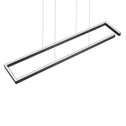 LED-hængelampe Marisa-100, sort mat, 100 x20 cm^Knapstein Online