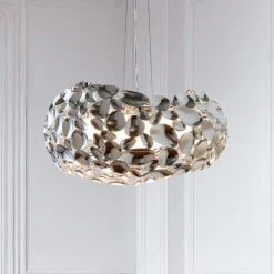 Schuller Valencia Pendellamper>LED-hængelampe Narisa 47 cm blankt krom