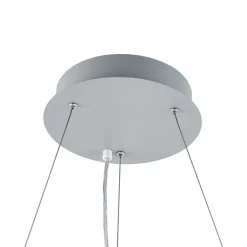 LED-hængelampe PANEL, grå, Ø 63 cm, metal, CCT, dæmpbar, 50 W^Deko-Light Discount