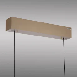 PURE LED-hængelampe E-Popup, bronze, glas, CCT, 18-flg.