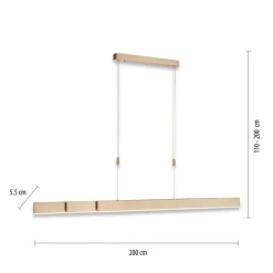 LED-hængelampe Moto, imperial gold, dæmpbar, CCT^PURE Hot