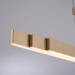 LED-hængelampe Moto, imperial gold, dæmpbar, CCT^PURE Hot