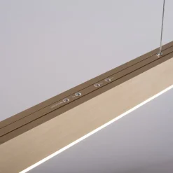 LED-hængelampe Moto, imperial gold, dæmpbar, CCT^PURE Hot