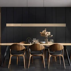 LED-hængelampe Moto-Rise, imperial gold, aluminium, CCT^PURE