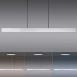 LED-hængelampe Moto-Rise, diamant, aluminium, CCT^PURE Hot