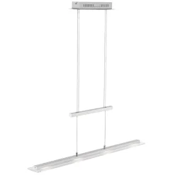 FISCHER & HONSEL Pendellamper>LED-hængelampe Tenso, nikkel, 64 cm, metal, CCT, dæmper