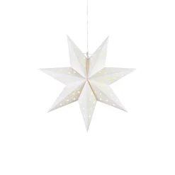 Markslöjd LED-hængestjerne uden batteri, timer Ø 45 cm hvid