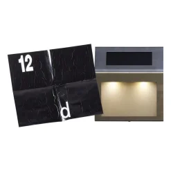 STAR TRADING LED-husnummerlampe med solcelle Wally