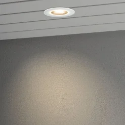 LED-indbygningslampe 7875 til udendørs loft, hvid^Konstsmide Outlet