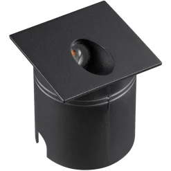 Mantra Iluminación Væglamper>LED-indbygningslampe Aspen IP65, kantet, sort