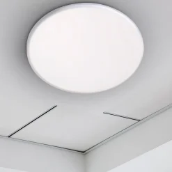 Näve LED-indbygningslampe Suma, Ø 21,5 cm, hvid, dæmpbar, IP44