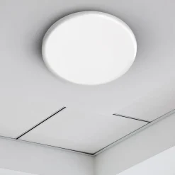 Näve LED-indbygningslampe Suma, Ø 15,5 cm, hvid, dæmpbar, IP44