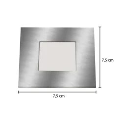 LED-indbygningslampe til indbyggede kasser, sølv^Heitronic Clearance