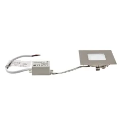 LED-indbygningslampe til indbyggede kasser, sølv^Heitronic Clearance