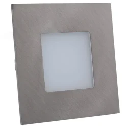 LED-indbygningslampe til indbyggede kasser, sølv^Heitronic Clearance