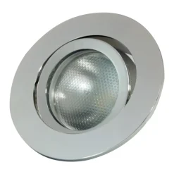 LED-indbygningsring Decoclic GU10.3, rund, sølv^MEGATRON